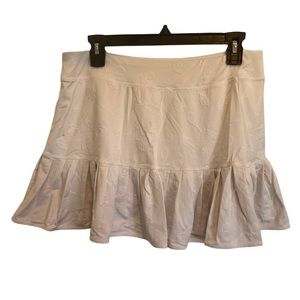 LILLY PULITZER white embroidered athletic skort